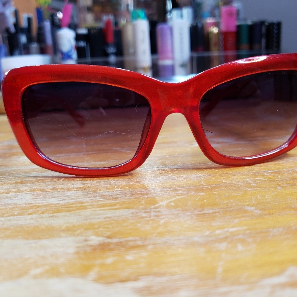 Brand new rockabilly red retro sunglasses pinup